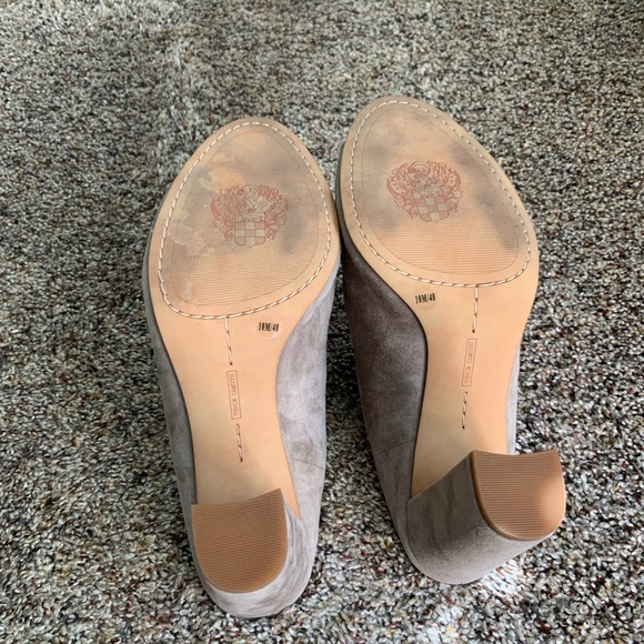 Vince Camuto Sarina leather peep toe mules - Picture 5 of 6